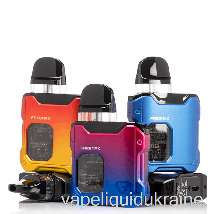 Vape Liquid Ukraine Freemax Galex Nano Pod System Silver Orange